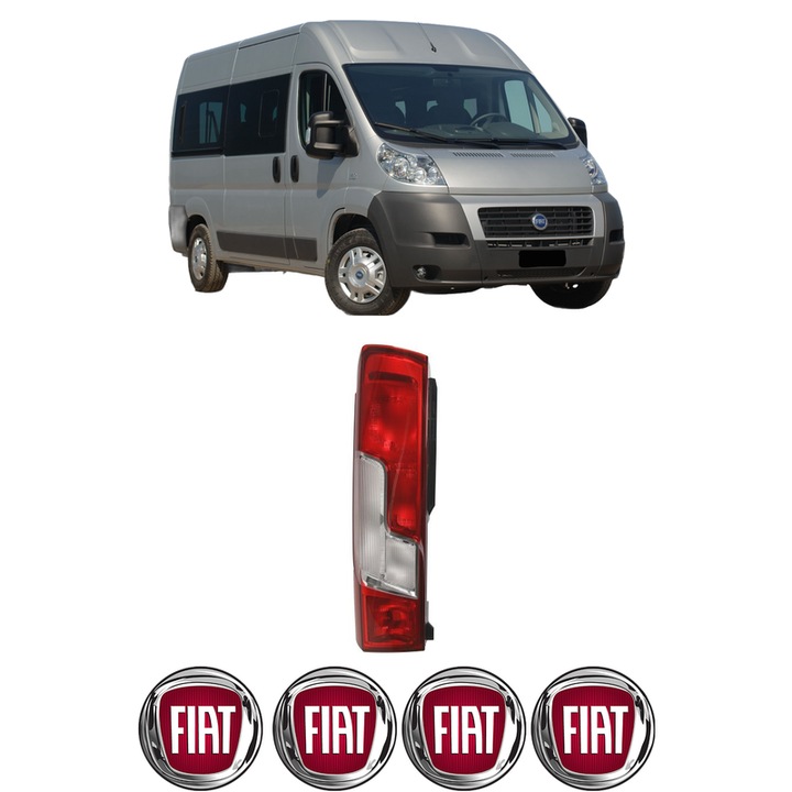Lampa Stop Spate Stanga FIAT DUCATO Bus (250_) din 2006-2023, Auto, TYC, 4x Stickere auto cu FIAT