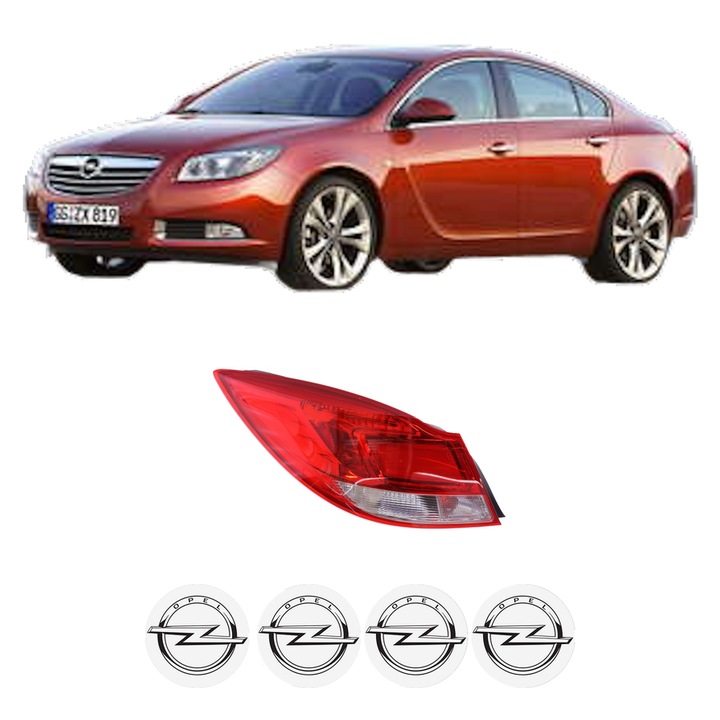 Lampa Stop Spate Stanga OPEL INSIGNIA A Saloon (G09) din 2008-2017, Auto, DEPO, 4x Stickere auto cu OPEL