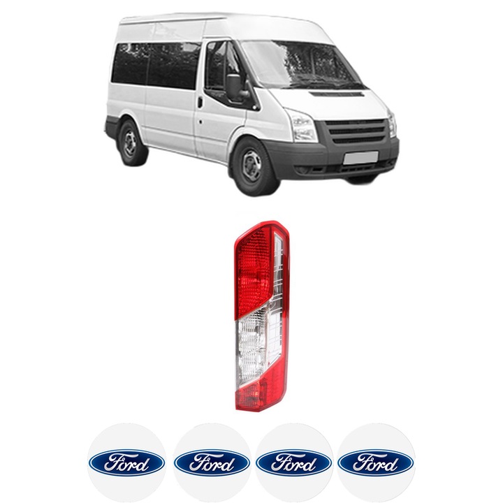 Lampa Stop Spate Dreapta FORD TRANSIT Bus (FD_ _, FB_ _, FS_ _, FZ_ _, FC_ _) din 2000-2014, Auto, TYC, 4x Stickere auto cu FORD