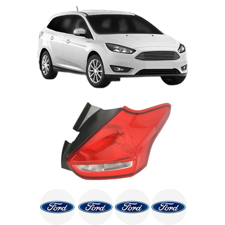 Lampa Stop Spate Dreapta FORD FOCUS III Estate Van din 2012-2020, Auto, TYC, 4x Stickere auto cu FORD