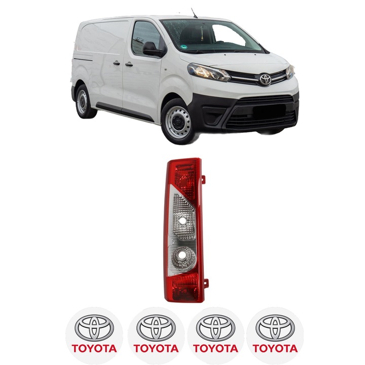 Lampa Stop Spate Stanga TOYOTA PROACE Van (MDZ_) din 2016-2023, Auto, TYC, 4x Stickere auto cu TOYOTA