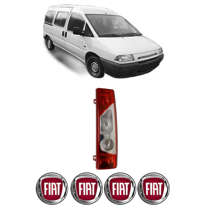 Lampa Stop Spate Dreapta FIAT SCUDO Bus (220_) din 1996-2006, Auto, TYC, 4x Stickere auto cu FIAT