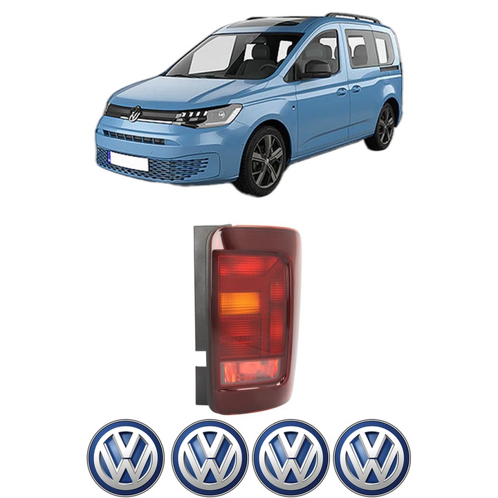Lampa Stop Spate Stanga Volkswagen CADDY IV Box Body/MPV (SAA, SAH) din 2015-2020, Auto, TYC, 4x Stickere auto cu Volkswagen