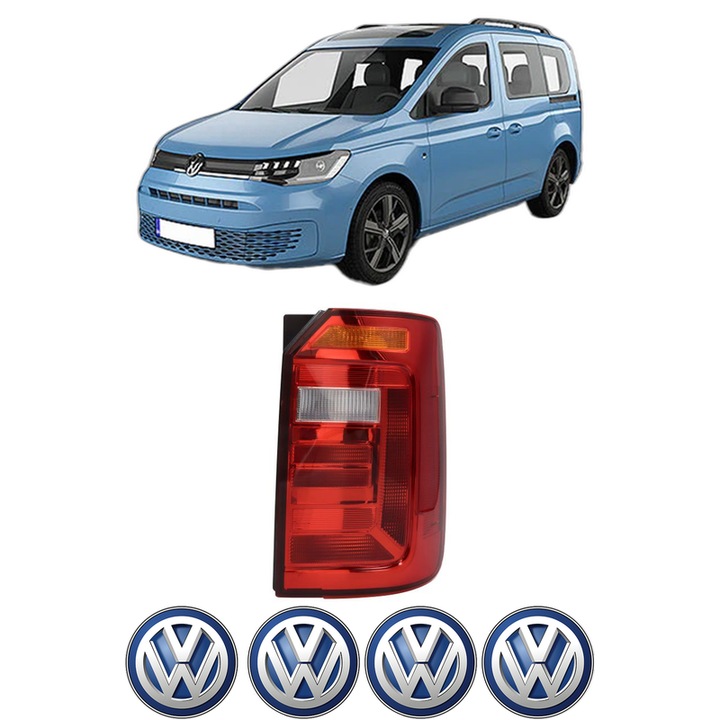 Lampa Stop Spate Dreapta Volkswagen CADDY IV Box Body/MPV (SAA, SAH) din 2015-2020, Auto, TYC, 4x Stickere auto cu Volkswagen