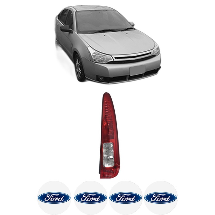 Lampa Stop Spate Dreapta FORD USA FOCUS din 1998-2021, Auto, TYC, 4x Stickere auto cu FORD USA