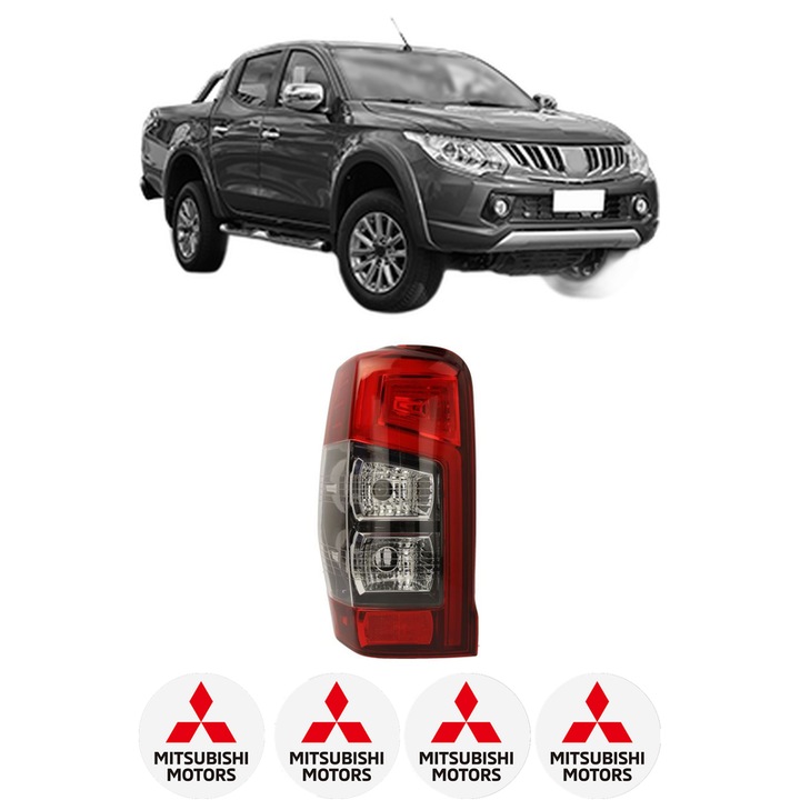 Lampa Stop Spate Stanga MITSUBISHI L200 / TRITON (KJ_, KK_, KL_) din 2014-2019, Auto, TYC, 4x Stickere auto cu MITSUBISHI
