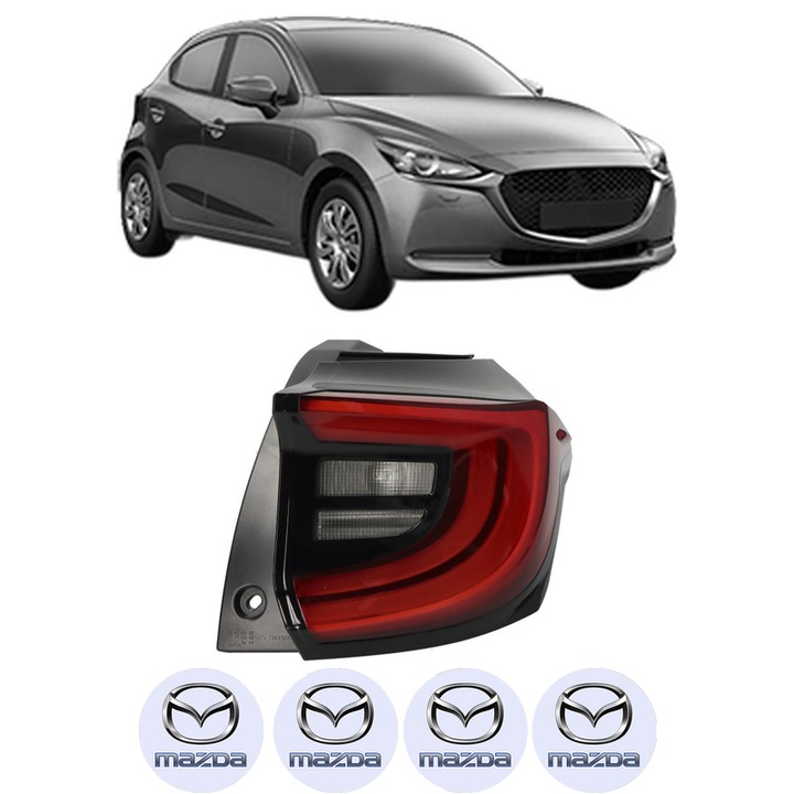 Lampa Stop Spate Dreapta MAZDA 2 Hatchback (KB) din 2022, Auto, TYC, 4x Stickere auto cu MAZDA