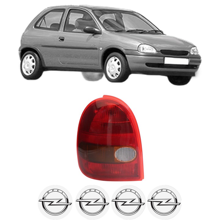 Lampa Stop Spate Stanga OPEL CORSA B (S93) din 1993-2000, Auto, TYC, 4x Stickere auto cu OPEL