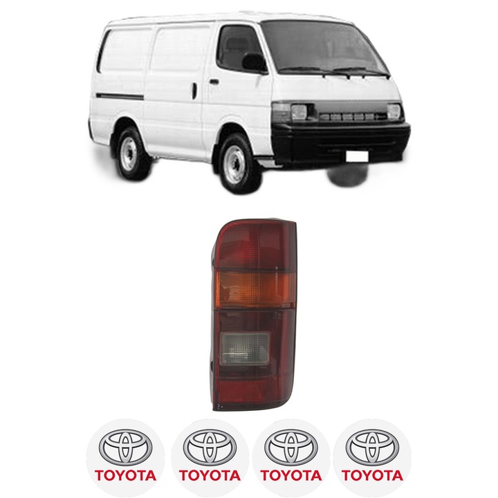 Lampa Stop Spate Dreapta TOYOTA HIACE IV Van (_H1_) din 1989-2004, Auto, TYC, 4x Stickere auto cu TOYOTA