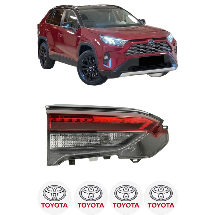 Lampa Stop Spate Stanga TOYOTA RAV 4 V (_A5_, _H5_) din 2018-2019, Auto, TYC, 4x Stickere auto cu TOYOTA