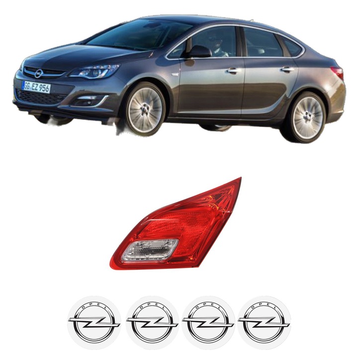 Lampa Stop Spate Dreapta OPEL ASTRA J Saloon din 2012-2015, Auto, TYC, 4x Stickere auto cu OPEL