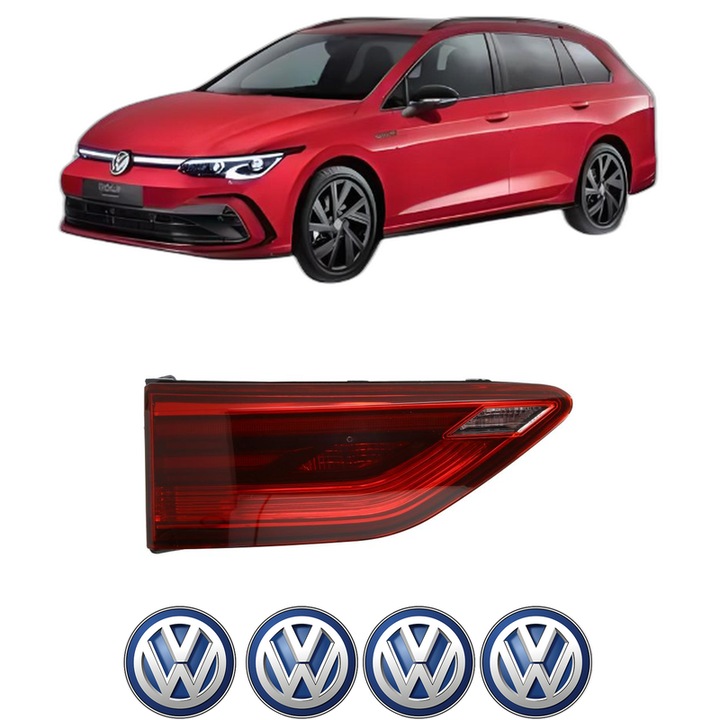 Lampa Stop Spate Stanga Volkswagen GOLF VIII Variant (CG5, DB5) din 2020-2024, Auto, TYC, 4x Stickere auto cu Volkswagen