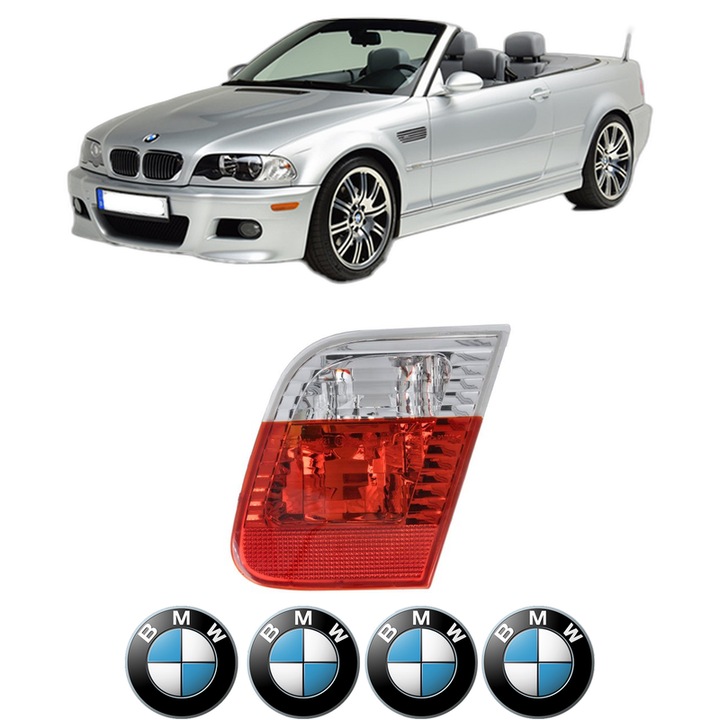 Lampa Stop Spate Dreapta BMW Seria 3 Compact (E46) din 2001-2005, Auto, TYC, 4x Stickere auto cu BMW