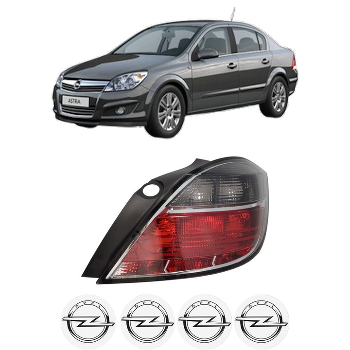 Lampa Stop Spate Dreapta OPEL ASTRA H CLASSIC Saloon (A04) din 2009-2014, Auto, TYC, 4x Stickere auto cu OPEL