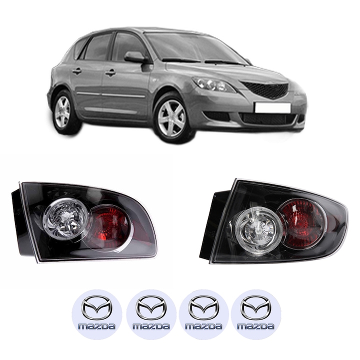 Set Stopuri Spate Stanga Dreapta MAZDA 3 (BK) din 2003-2009, Auto, TYC, 4x Stickere auto cu MAZDA