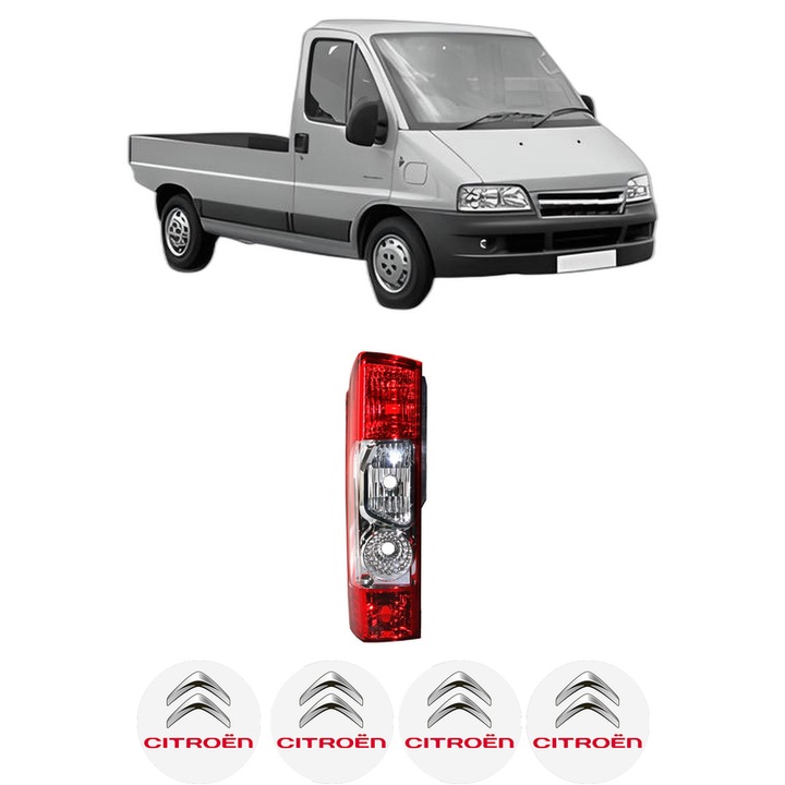 Lampa Stop Spate Stanga CITROEN JUMPER I Platform/Chassis (244) din 2002-2006, Auto, TYC, 4x Stickere auto cu CITROEN