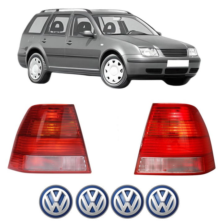 Set Stopuri Spate Stanga Dreapta Volkswagen BORA Variant (1J6) din 1999-2005, Auto, TYC, 4x Stickere auto cu Volkswagen