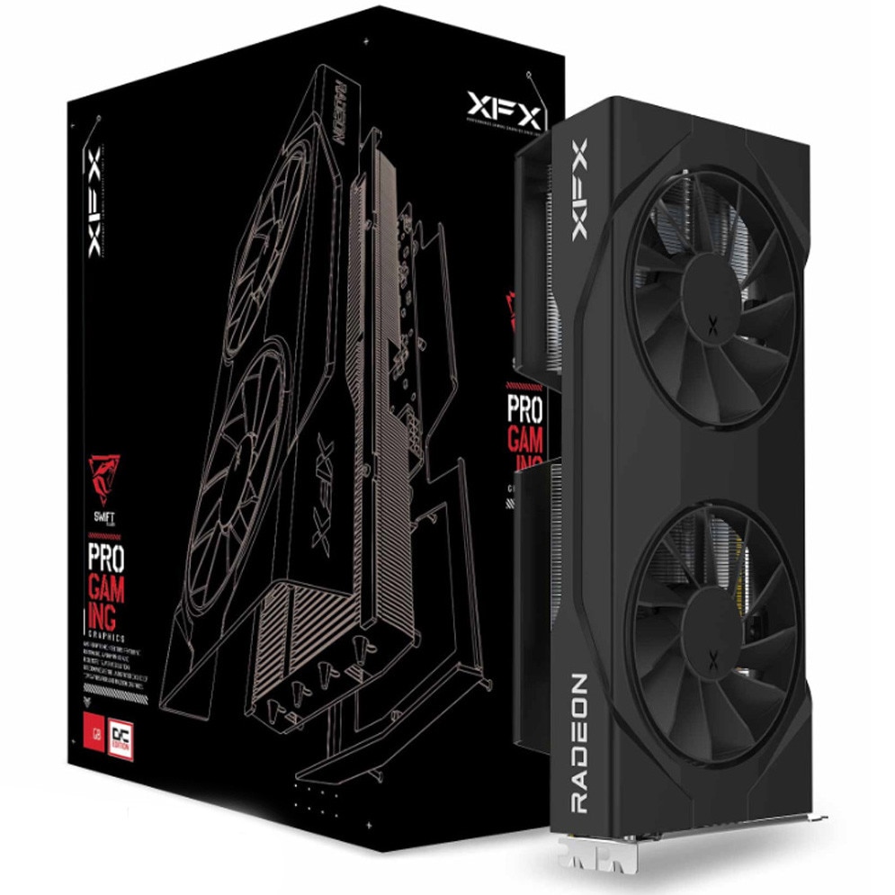 Placa video XFX Swift AMD Radeon™ RX 9060 XT OC Gaming Edition, 8GB GDDR6, 128-bit