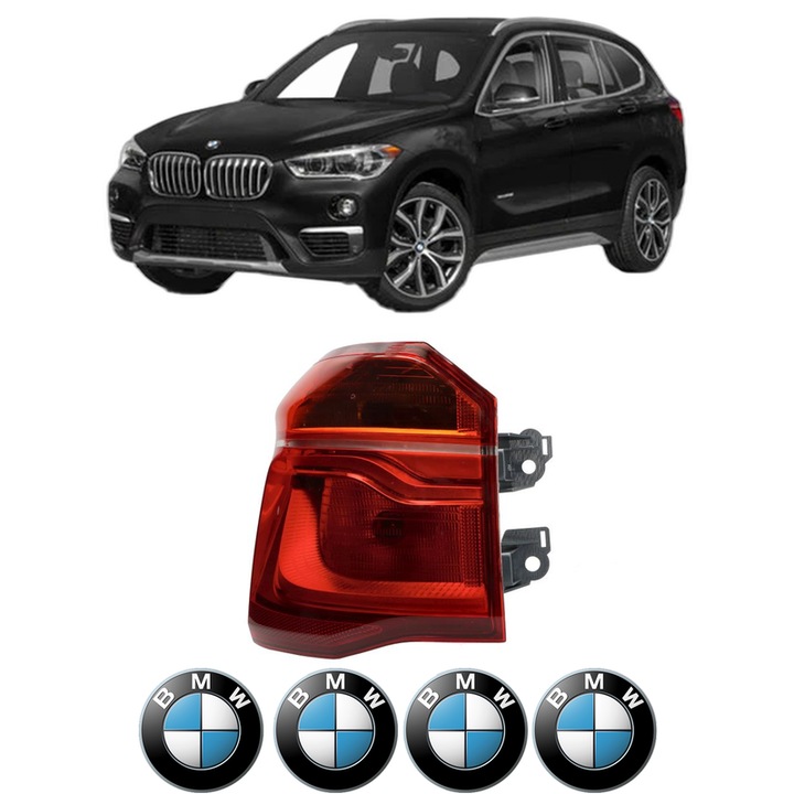 Lampa Stop Spate Stanga BMW Seria X1 (F48) din 2014-2022, Auto, DEPO, 4x Stickere auto cu BMW