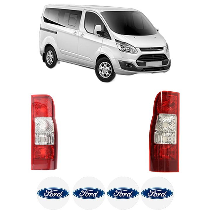 Set Stopuri Spate Stanga Dreapta FORD TRANSIT TOURNEO Bus din 1994-2014, Auto, DEPO, 4x Stickere auto cu FORD