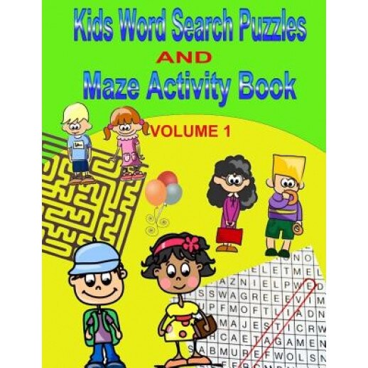 Kids Word Search Puzzles and Maze Activity Book, Info Ebooks Online (Author)