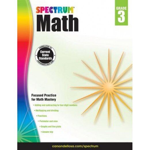 Spectrum Math Workbook, Grade 3, Spectrum (Compiled by)