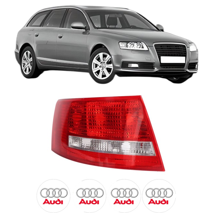 Lampa Stop Spate Stanga AUDI A6 C6 Avant (4F5) din 2004-2011, Auto, TYC, 4x Stickere auto cu AUDI