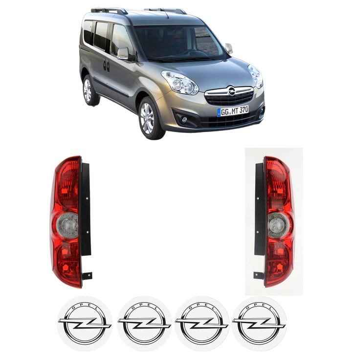 Set Stopuri Spate Stanga Dreapta OPEL COMBO Tour (X12) din 2012-2016, Auto, TYC, 4x Stickere auto cu OPEL