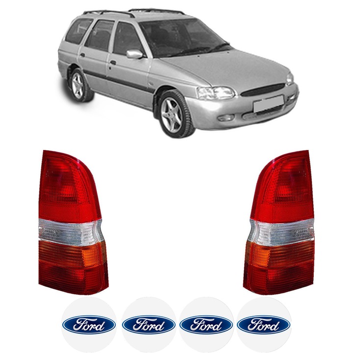 Set Stopuri Spate Stanga Dreapta FORD ESCORT CLASSIC Turnier (ANL) din 1999-2000, Auto, DEPO, 4x Stickere auto cu FORD