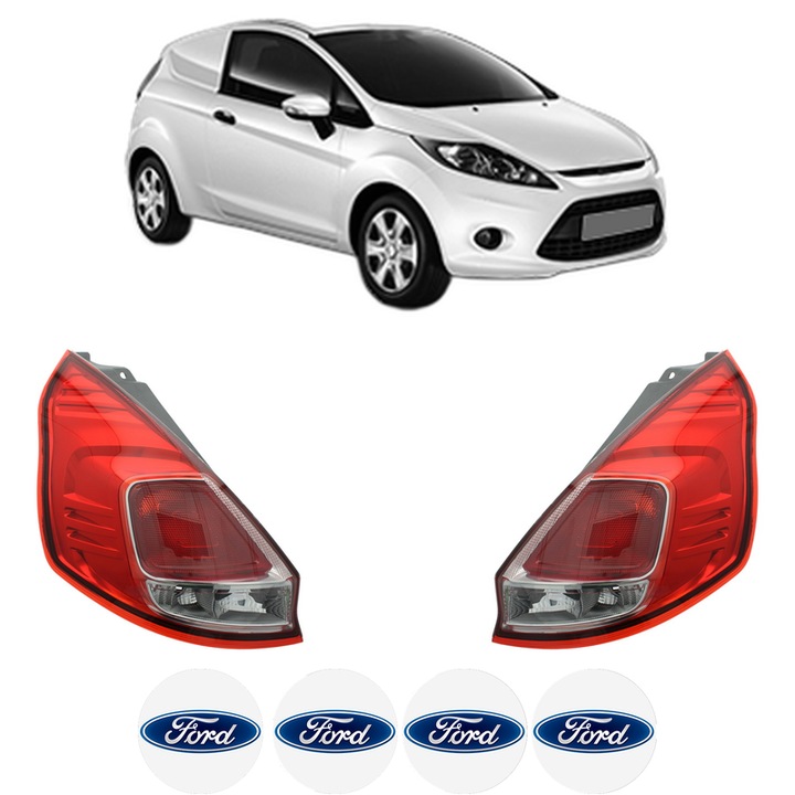 Set Stopuri Spate Stanga Dreapta FORD FIESTA VI Van din 2009-2017, Auto, TYC, 4x Stickere auto cu FORD