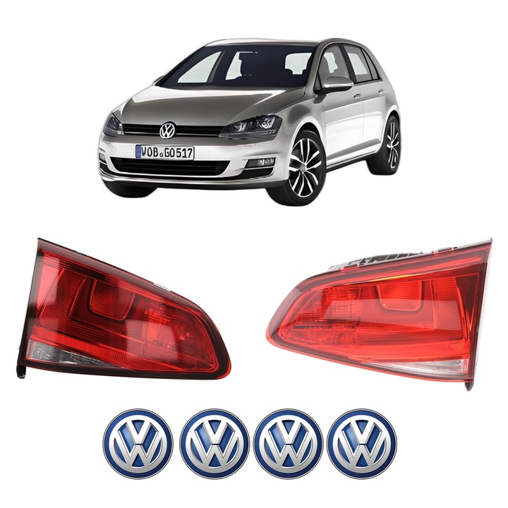 Set Stopuri Spate Stanga Dreapta Volkswagen GOLF VII Van (5G1) din 2012-2017, Auto, TYC, 4x Stickere auto cu Volkswagen