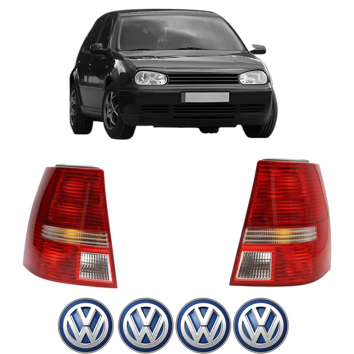 Set Stopuri Spate Stanga Dreapta Volkswagen GOLF IV Van (1J1) din 1997-2004, Auto, TYC, 4x Stickere auto cu Volkswagen