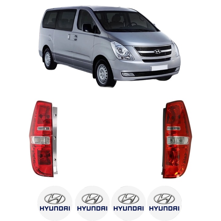 Set Stopuri Spate Stanga Dreapta HYUNDAI H-1 Travel (TQ) din 2008-2011, Auto, TYC, 4x Stickere auto cu HYUNDAI