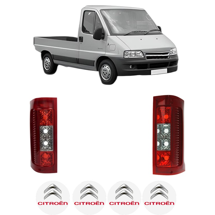 Set Stopuri Spate Stanga Dreapta CITROEN JUMPER I Platform/Chassis (244) din 2002-2006, Auto, TYC, 4x Stickere auto cu CITROEN