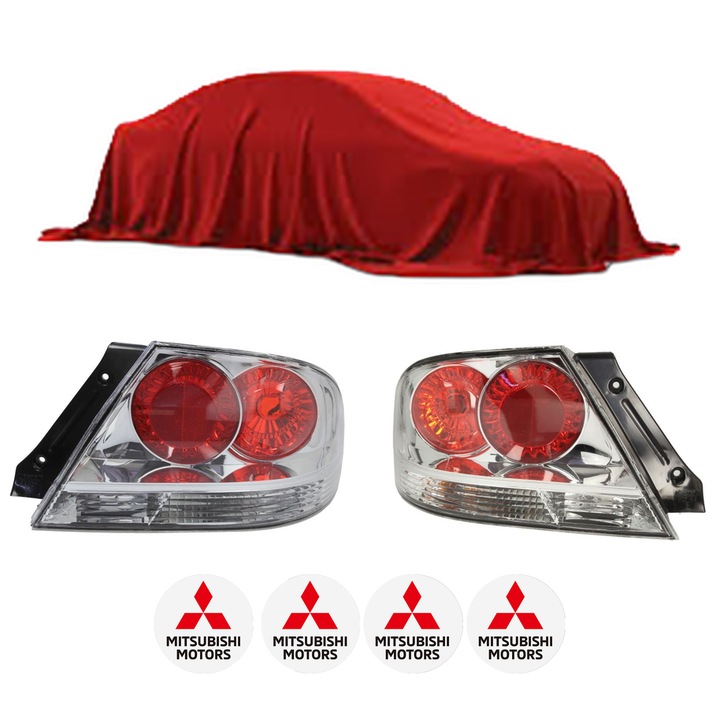 Set Stopuri Spate Stanga Dreapta MITSUBISHI LANCER CARGO Estate Van (CS_W) din 2003-2008, Auto, DEPO, 4x Stickere auto cu MITSUBISHI