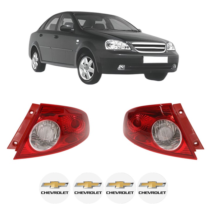 Set Stopuri Spate Stanga Dreapta CHEVROLET LACETTI Saloon (J200) din 2003-2013, Auto, DEPO, 4x Stickere auto cu CHEVROLET