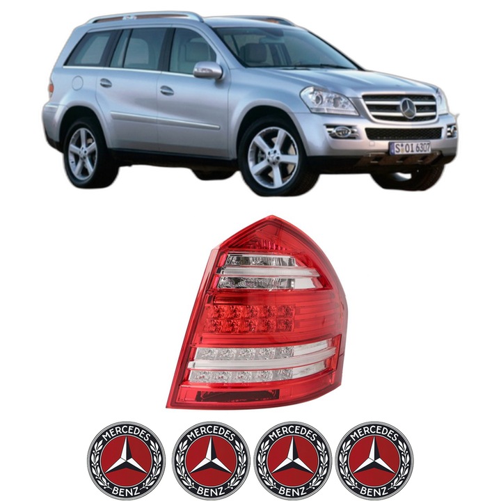 Lampa Stop Spate Dreapta MERCEDES-BENZ GL-CLASS (X164) din 2006-2012, Auto, DEPO, 4x Stickere auto cu MERCEDES-BENZ