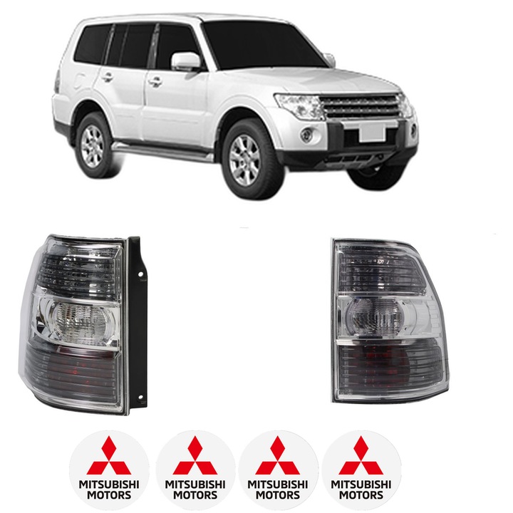 Set Stopuri Spate Stanga Dreapta MITSUBISHI PAJERO IV Van (V9_, V8_, V8_V) din 2006-2010, Auto, TYC, 4x Stickere auto cu MITSUBISHI