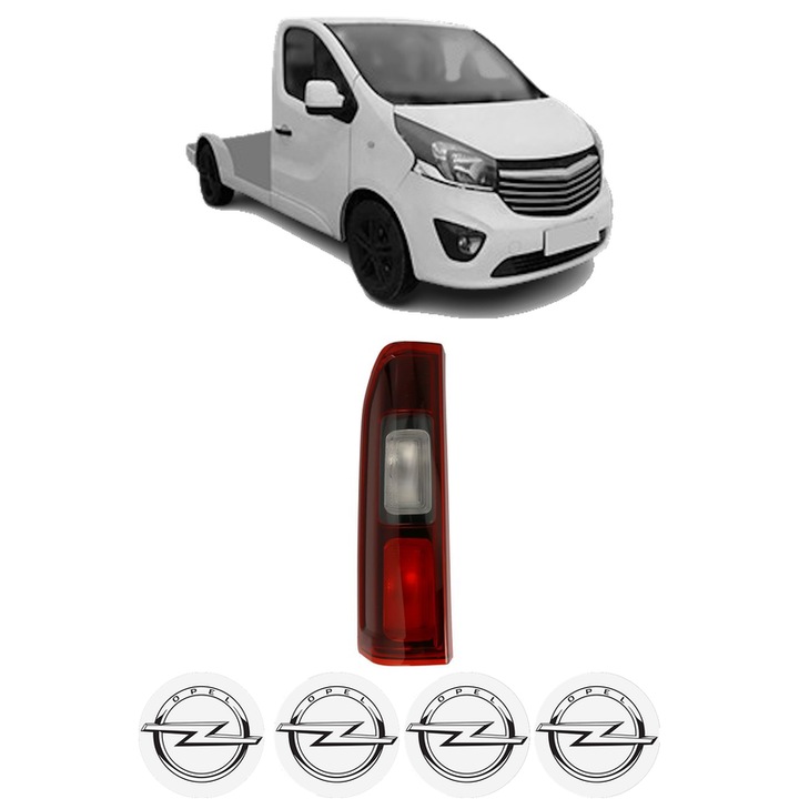 Lampa Stop Spate Stanga OPEL VIVARO B Platform/Chassis (X82) din 2014-2019, Auto, TYC, 4x Stickere auto cu OPEL