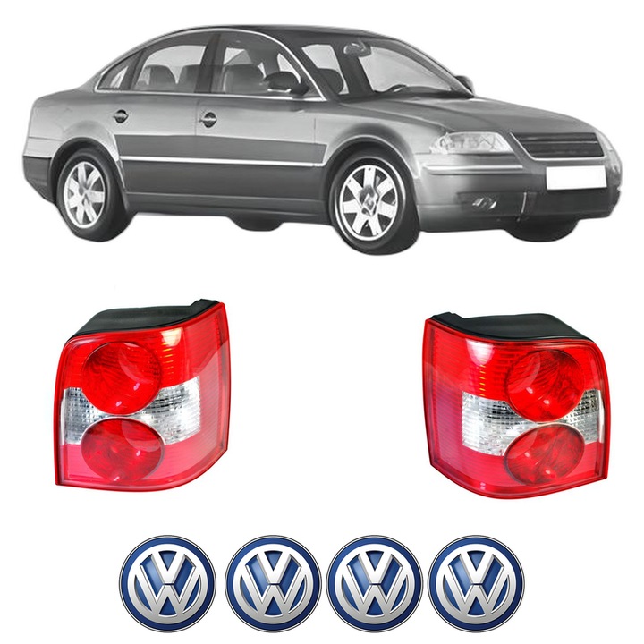 Set Stopuri Spate Stanga Dreapta Volkswagen PASSAT B5.5 (3B3) din 2000-2005, Auto, DEPO, 4x Stickere auto cu Volkswagen