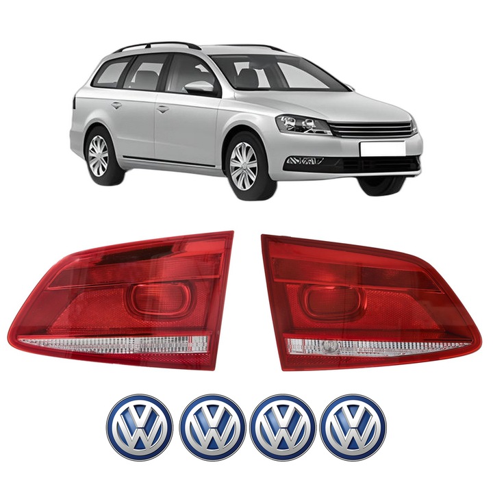 Set Stopuri Spate Stanga Dreapta Volkswagen PASSAT B7 Variant (365) din 2010-2015, Auto, DEPO, 4x Stickere auto cu Volkswagen
