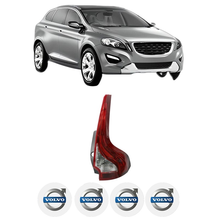 Lampa Stop Spate Dreapta VOLVO XC60 I VAN (156) din 2013-2017, Auto, DEPO, 4x Stickere auto cu VOLVO