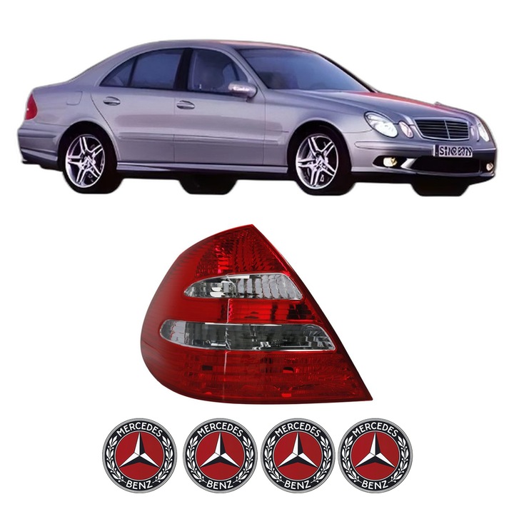 Lampa Stop Spate Stanga MERCEDES-BENZ E-CLASS (W211) din 2002-2008, Auto, DEPO, 4x Stickere auto cu MERCEDES-BENZ