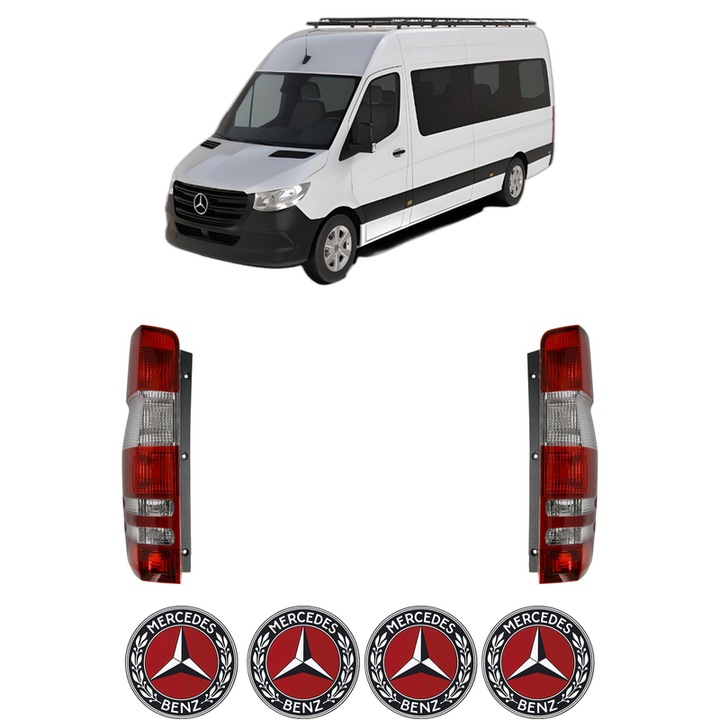 Set Stopuri Spate Stanga Dreapta MERCEDES-BENZ SPRINTER 5-t Bus (B906) din 2009-2018, Auto, TYC, 4x Stickere auto cu MERCEDES-BENZ