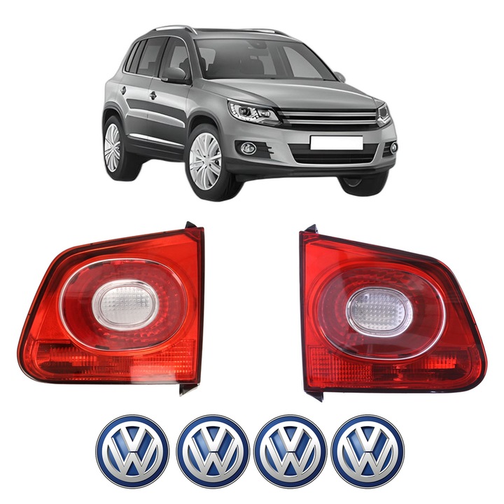 Set Stopuri Spate Stanga Dreapta Volkswagen TIGUAN (5N_) din 2007-2018, Auto, DEPO, 4x Stickere auto cu Volkswagen