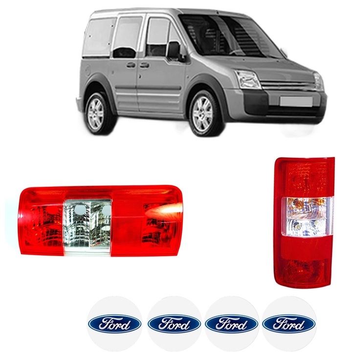 Set Stopuri Spate Stanga Dreapta FORD TOURNEO CONNECT din 2002-2013, Auto, DEPO, 4x Stickere auto cu FORD