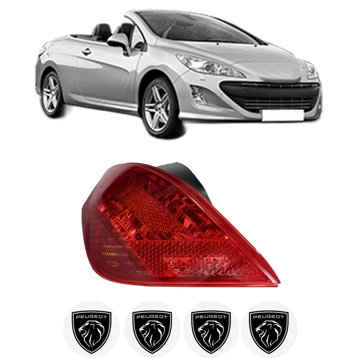 Lampa Stop Spate Stanga PEUGEOT 308 CC (4B_) din 2009-2014, Auto, DEPO, 4x Stickere auto cu PEUGEOT