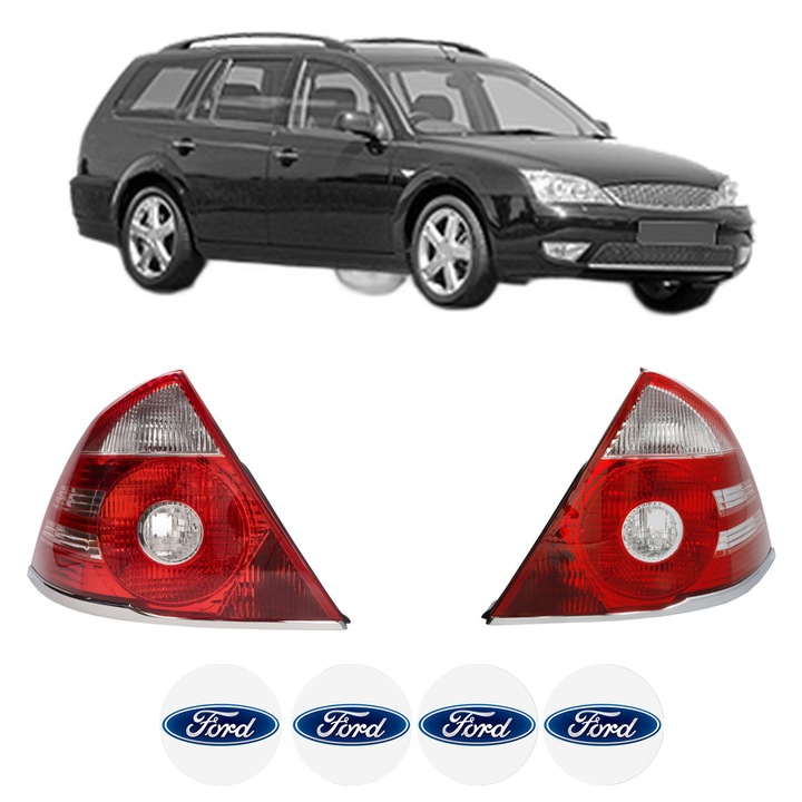 Set Stopuri Spate Stanga Dreapta FORD MONDEO III Turnier (BWY) din 2000-2007, Auto, TYC, 4x Stickere auto cu FORD