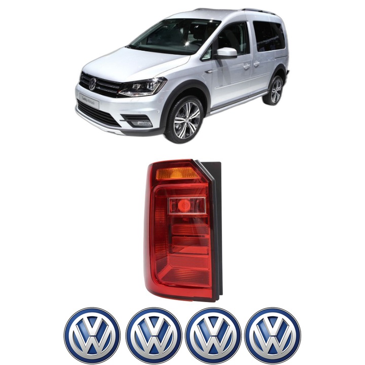Lampa Stop Spate Stanga Volkswagen CADDY ALLTRACK IV MPV (SAB) din 2015-2020, Auto, TYC, 4x Stickere auto cu Volkswagen