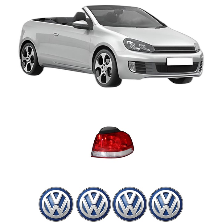 Lampa Stop Spate Dreapta Volkswagen GOLF VI Convertible (517) din 2011-2016, Auto, DEPO, 4x Stickere auto cu Volkswagen